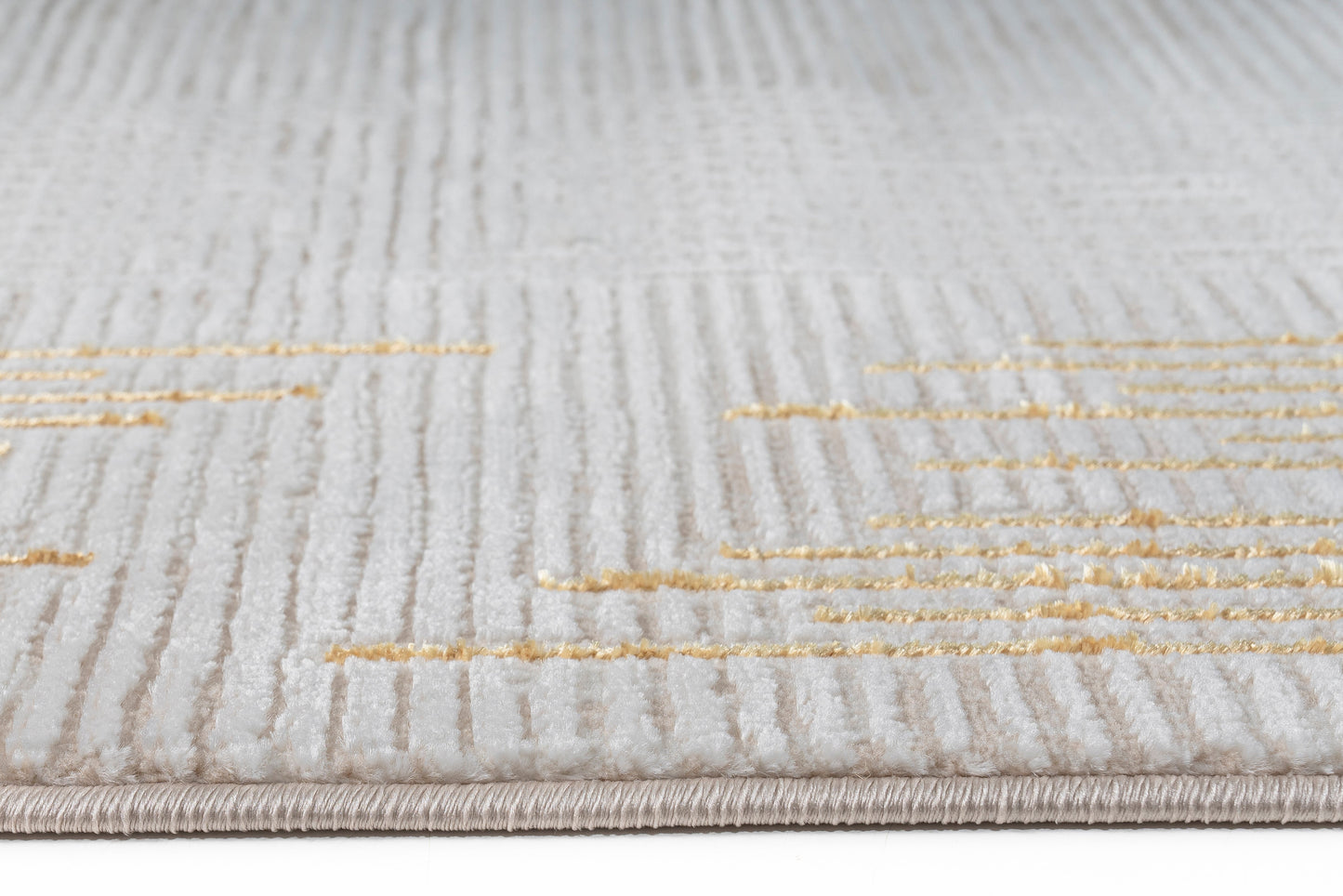 Turkish Area Rug Gamma Premium Collection GOLD/BEIGE 517A