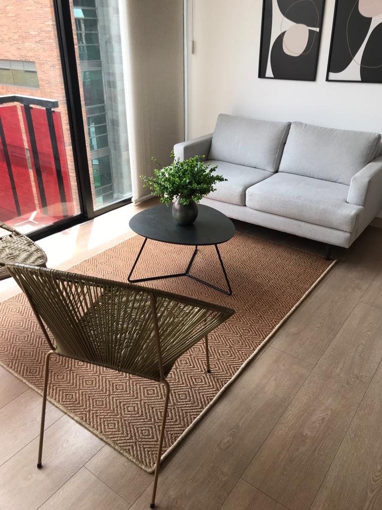 Rhomboid Woven Fique Rug / F19