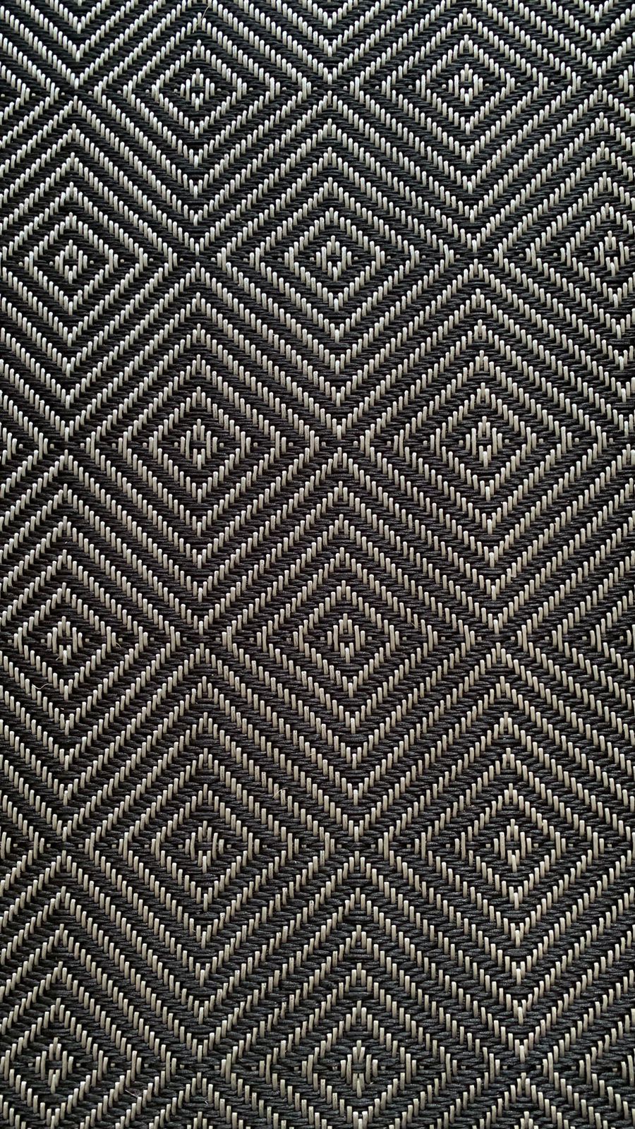 Rhomboid Woven Silk Rug / F23
