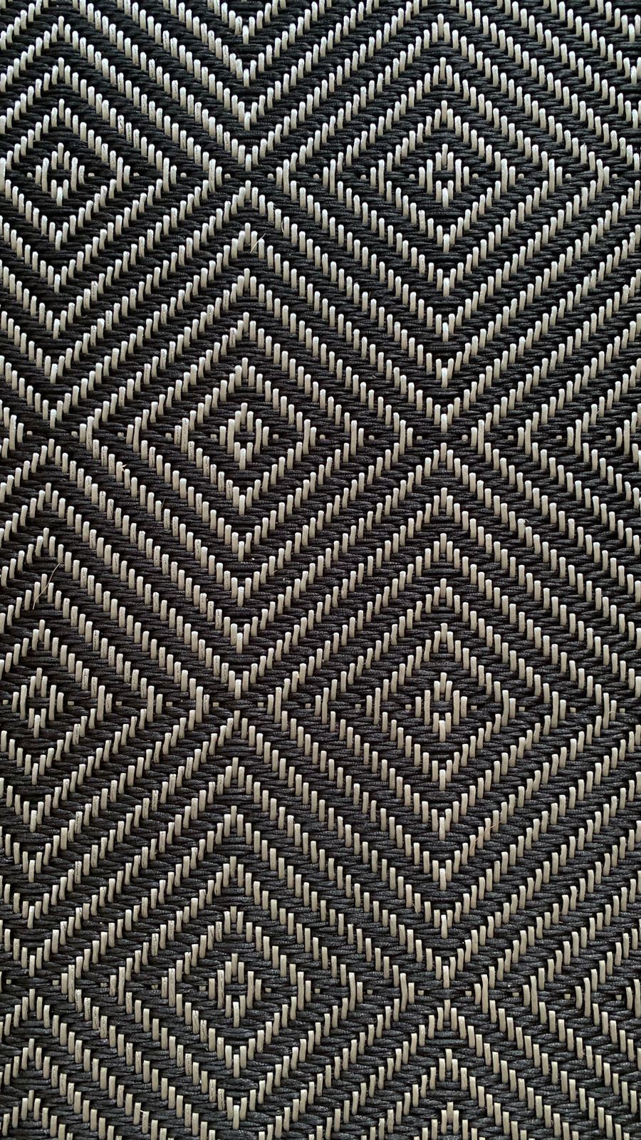 Rhomboid Woven Silk Rug / F23