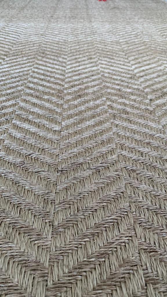 Fique Fishbone Woven Rug / F6