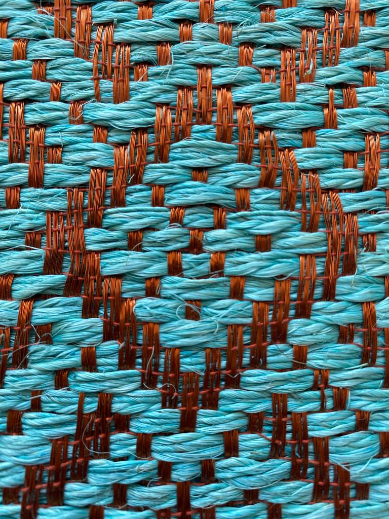 Milano Woven Rug in Fique and Copper / F13