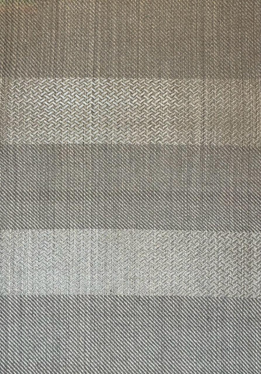 Barú Woven Rug in Fique and Silver Metal / F18