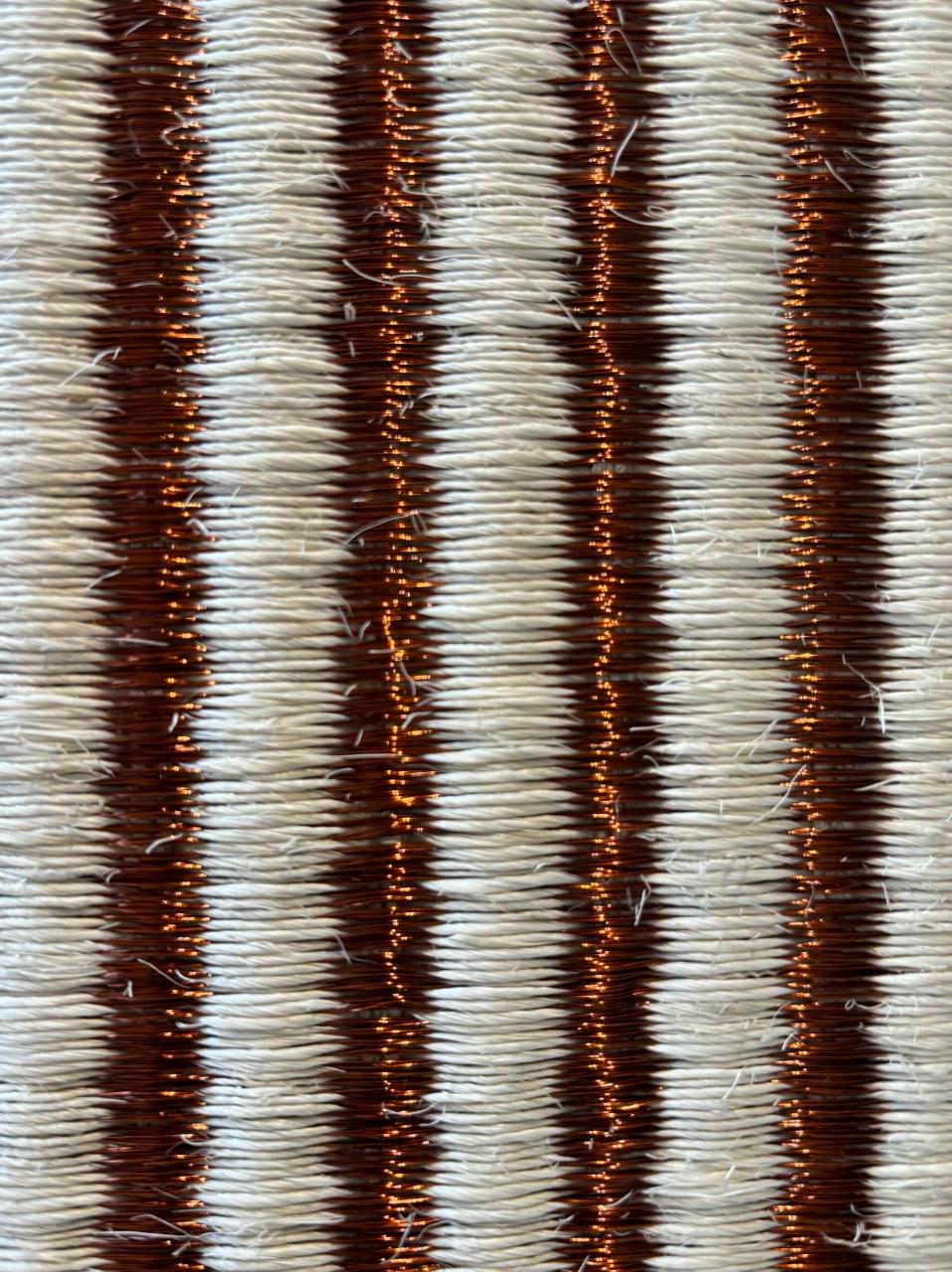 Siecha Woven Rug in Fique and Copper / F25