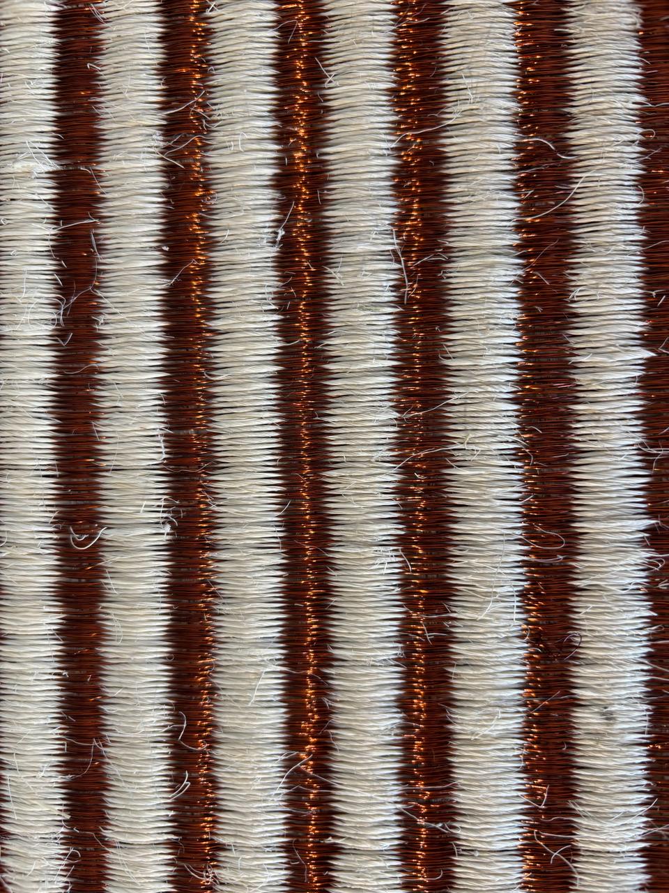 Siecha Woven Rug in Fique and Copper / F25