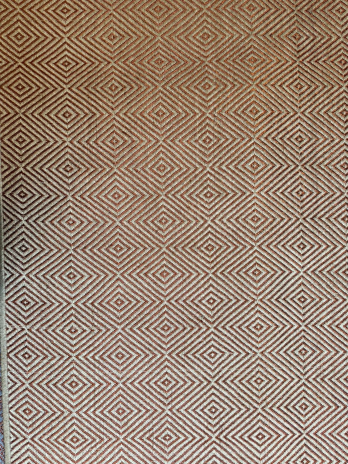 Maya Woven Rug in Fique and Copper / F48