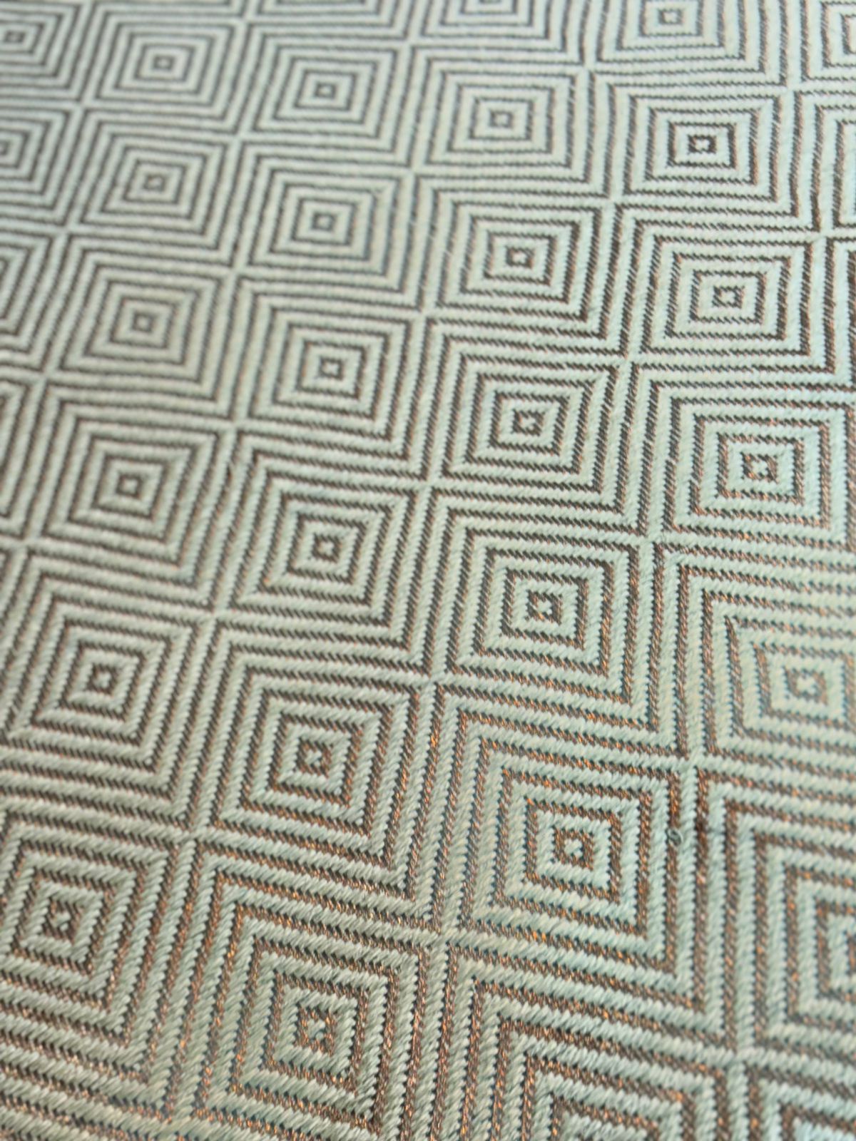 Maya Woven Rug in Fique and Copper / F48