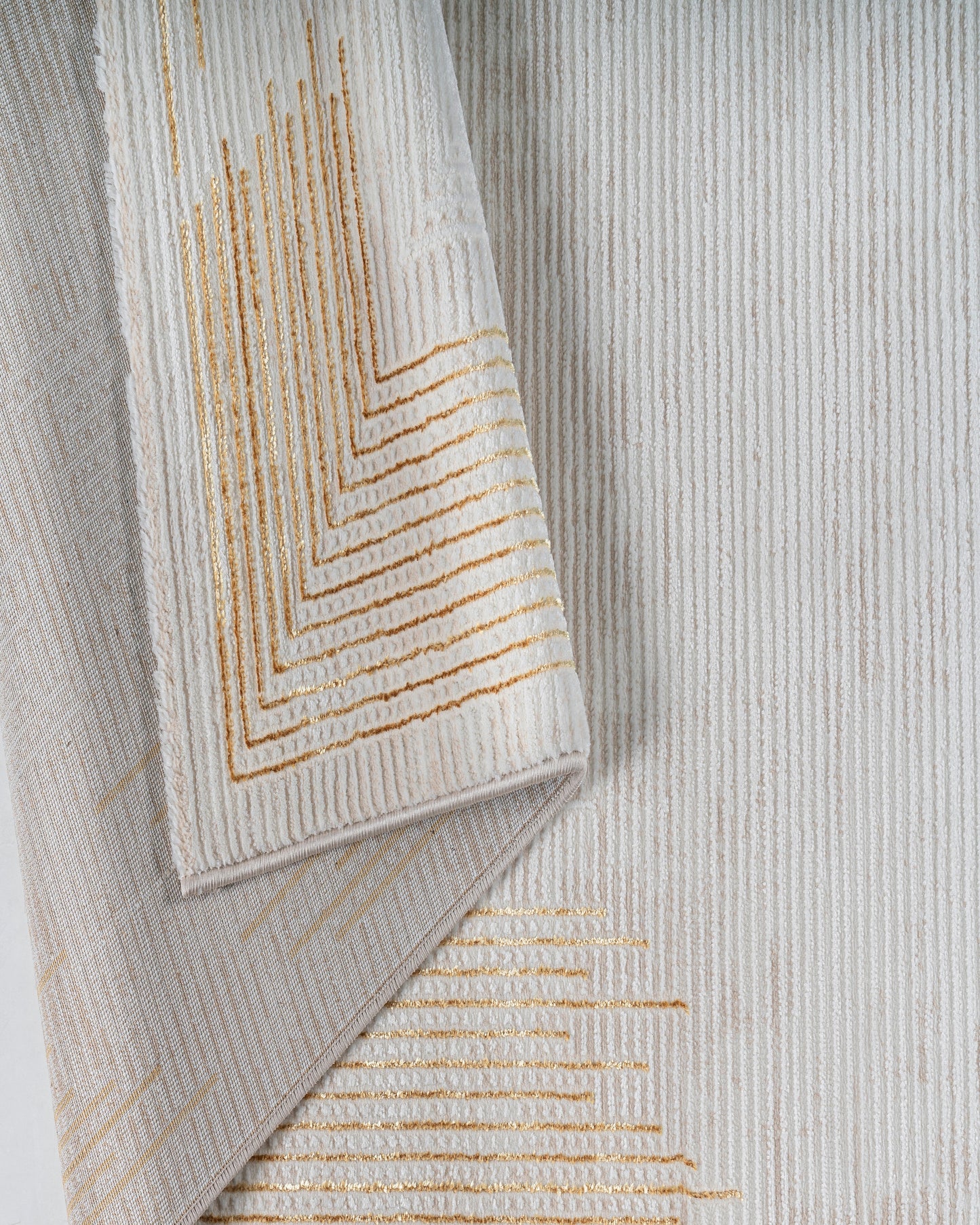 Turkish Area Rug Gamma Premium Collection GOLD/BEIGE 517A