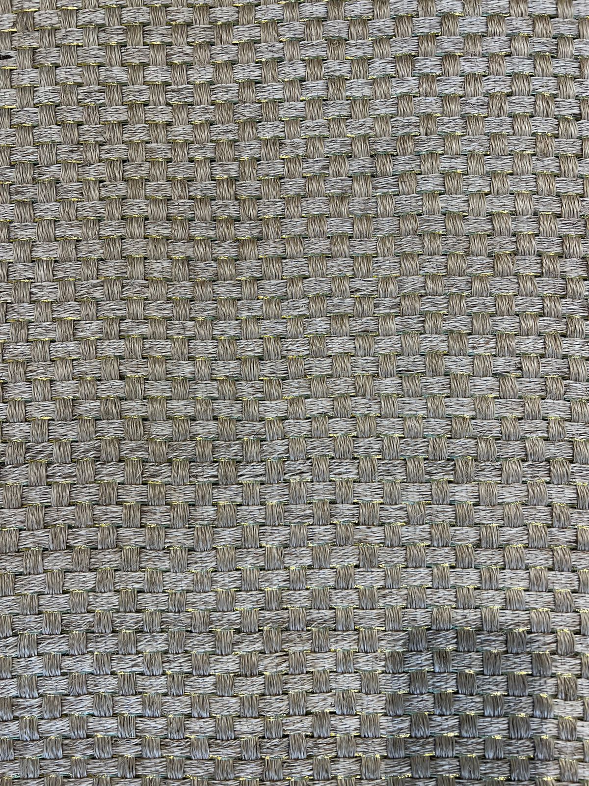 Fique and Bronze Basket Woven Rug / F3