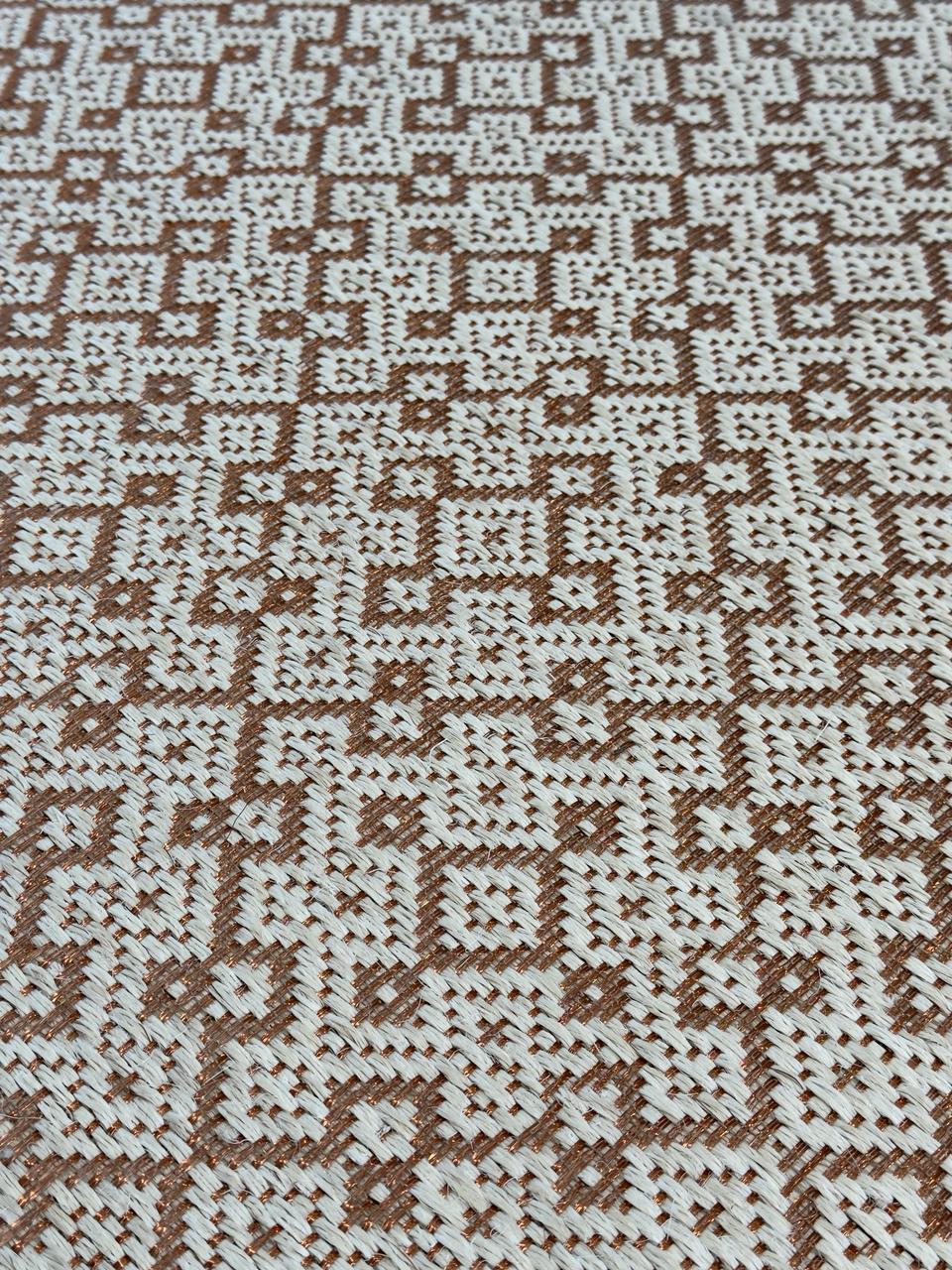 Martina Woven Rug in Fique and Copper/ F12