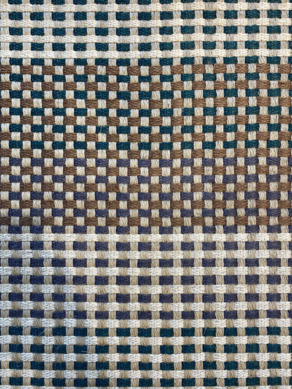 Multicolor Fique Basket Woven Rug/ F30