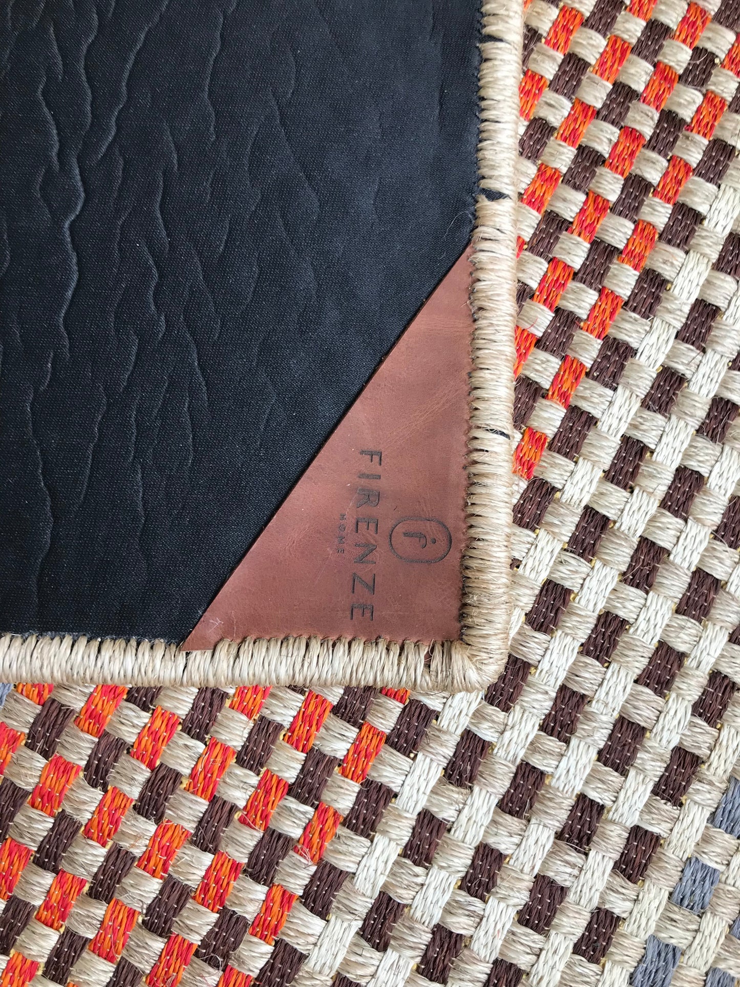 Multicolor Fique Basket Woven Rug / F1